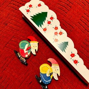 House Of Lloyd Christmas Santa wooden set vintage rare